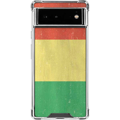 Bolivia Flag Distressed Google Pixel 6 Clear Case